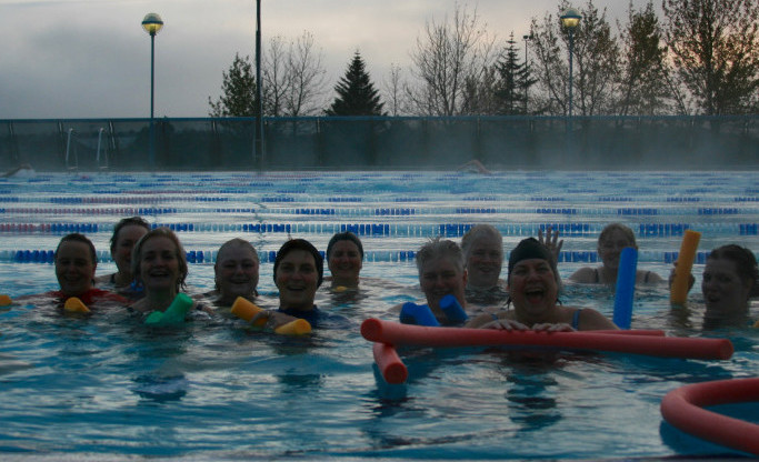 Í lok tíma í kyrrlátu veðri