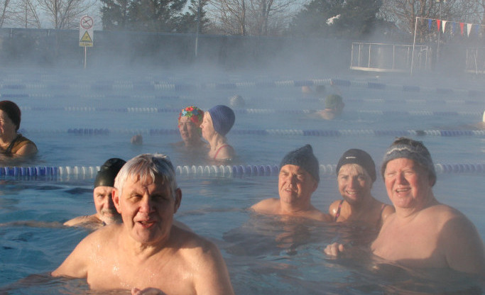 Þeir halda sig gjarnan saman, karlarnir