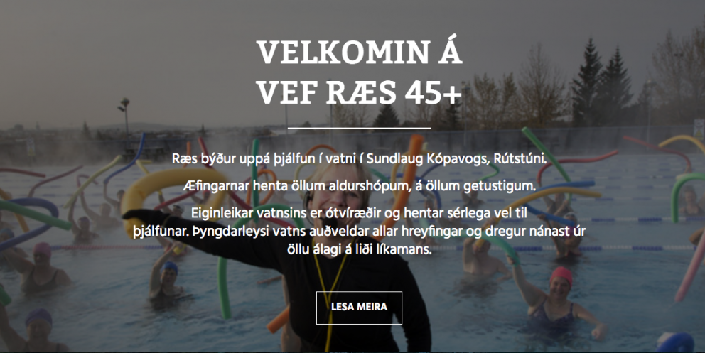 Vefur Ræs 45+ er kominn í loftið