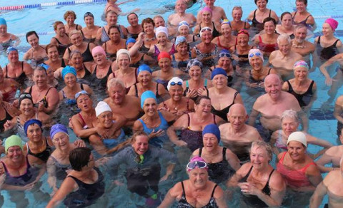 Hann er stór hópurinn sem æfir reglulega á morgnanna. (Mynd / Jón Karl Helgason)